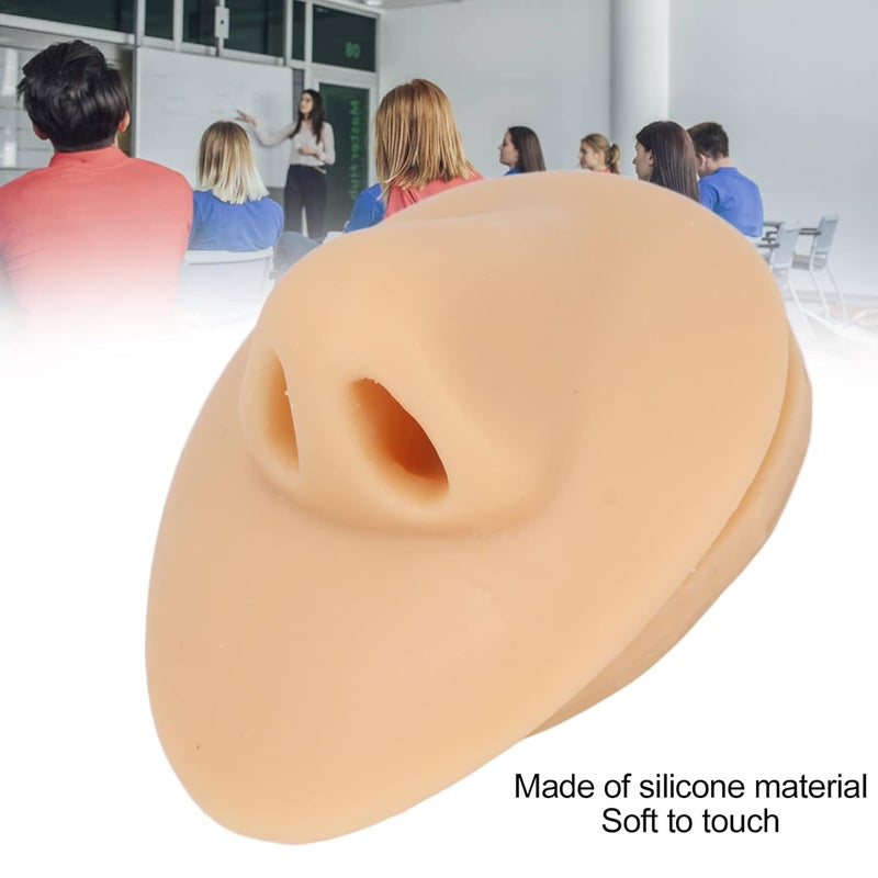 woobles Silicone Nose Model, Simulation Nose Model, Soft Silicone Flexible Human Nose Acupuncture Teaching Display Tool - Image 3